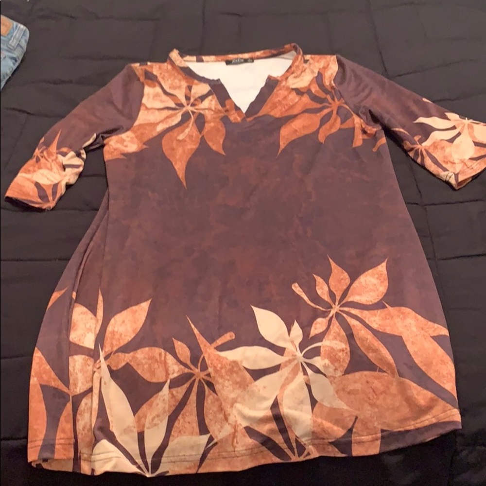 Silky dress or long top
